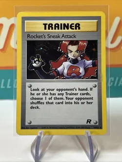 Rocket's Sneak Attack #16 Holo Rare Pokemon TCG 2000 Team Rocket Unlimited MP - Image 3