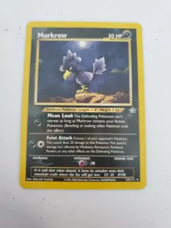 Murkrow 24/111 - Neo Genesis Vintage WOTC Pokemon Card WotC LP - Image 1