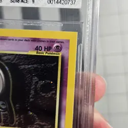 Unown Square Cut Error Miscut Neo Discovery Holo Pokemon Card BGS 8 NM/Mint - Image 3