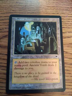 1x Ancient Tomb (Tempest) MTG Excellent Condition Never Played - Image 1