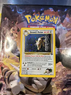 Pokemon Vintage Holo Giovanni's Persian 8/132 Gym Challenge Rare Used - Image 1