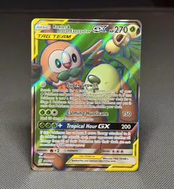 Pokemon TCG: Rowlet & Alolan Exeggutor GX 214/236 - Unified Minds - *LP* - Image 1