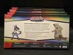 NEW-PokemonPrismatic Evolu Lucarioex & Tyranitarex Premium Collection Lot Of 4!! - Image 5