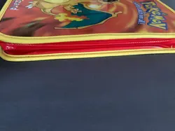 Vintage Pokemon Charizard #06 Vinyl Zipper Binder - 1998 - Nintendo - Rare - Image 4