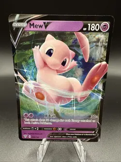 Pokemon TCG Mew V 069/189 Darkness Ablaze Holo Ultra Rare LP - Image 1