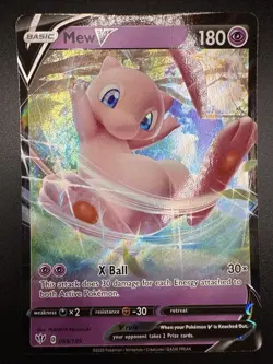 Pokemon TCG Mew V 069/189 Darkness Ablaze Holo Ultra Rare LP - Image 3