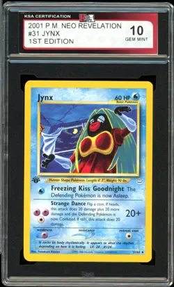 2001 Pokemon Neo Revelation #31 Jynx 1st Edition KSA 10 Gem Mint - Image 1