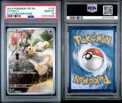 2024 POKEMON TEF EN-TEMPORAL FORCES ILLUSTRATION RARE #172 CUTIEFLY PSA 10 - Image 2