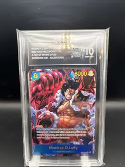 Monkey.D.Luffy OP11-118 A Fist of Divine Speed SEC Alt Art, Tag 10 - Image 1