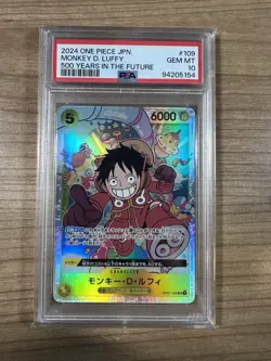 Monkey D. Luffy 2024 One Piece JAPANESE 500 Years in the Future - SR - PSA 10 - Image 1
