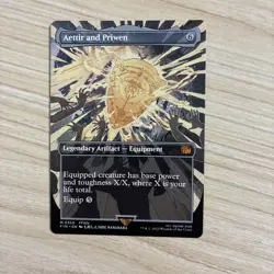 Aettir and Priwen Borderless 0350 Regular Final Fantasy FIN MTG NM M - Image 1