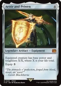MTG - Aettir and Priwen - Mythic Regular #253 - Final Fantasy NM - Image 1