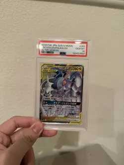 Pokemon Arceus & Dialga & Palkia GX Japanese Alter Genesis 065/095 PSA 10 - Image 1