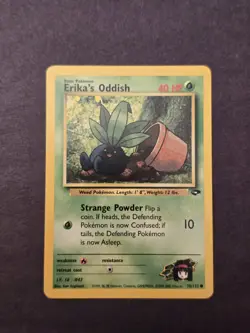 Pokemon TCG Erika's Oddish Gym Challenge Card 70/132 Near Mint Vintage - Image 1