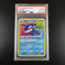PSA 10 Kyogre 021/072 Pokemon Shining Fates Amazing Rare Holo Graded Card - Image 1