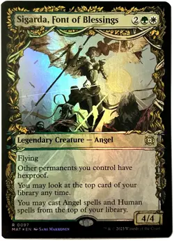 MTG Sigarda, Font of Blessings SHOWCASE FOIL March of the Machine Aftermath 0097 - Image 1