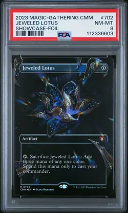 2023 MTG COMMANDER MASTERS SC-FOIL #702 JEWELED LOTUS PSA 8 - Image 1
