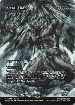 Astral Titan - Primeval Titan (Showcase) - FOIL - R FINAL FANTASY: Through the A - Image 1