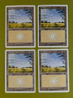 Plains (333) x4 Classic Sixth Edition 6th 4x Magic the Gathering MTG - Image 1