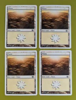 Plains (333) x4 Eighth Edition 8th 4x Magic the Gathering MTG - Image 1