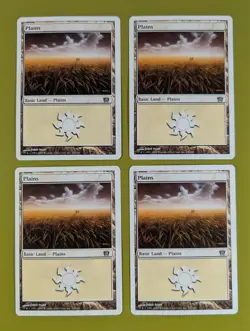 Plains (331) x4 Eighth Edition 8th 4x Magic the Gathering MTG - Image 1