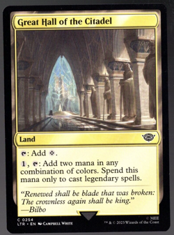Great Hall of the Citadel 0254 Common Non Foil Lord of the Rings MTG Near Mint - Image 1