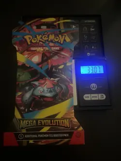 (VERY HEAVY) 33.07g Pokemon TCG Mega Evolution Sleeved Booster Pack (SEALED)✅ - Image 1