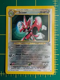 Pokemon TCG WOTC Scizor 33 Black Star Promo Pokemon - Image 1