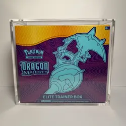Pokemon TCG Dragon Majesty Elite Trainer Box ETB Sealed with Acrylic Case - Image 1