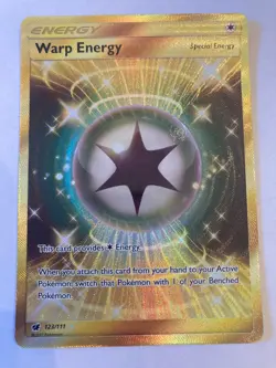 Pokemon TCG Warp Energy full art Secret - Crimson Invasion - 123/111 - NM - Image 1