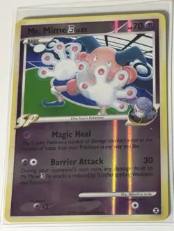 Pokemon TCG Mr. Mime 4 Rising Rivals SP Platinum Rare Card 28/111 - Image 1