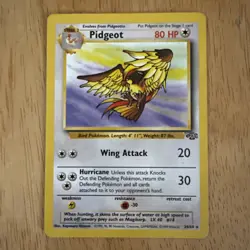 Pokemon Vintage Non-holo Rare Pidgeot Jungle 24/64 WotC 1999 Wizards TCG LP - Image 1