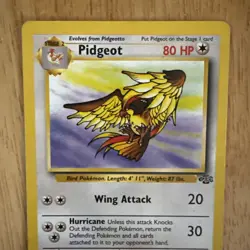 Pokemon Vintage Non-holo Rare Pidgeot Jungle 24/64 WotC 1999 Wizards TCG LP - Image 2