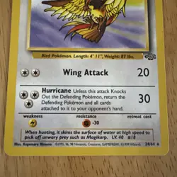 Pokemon Vintage Non-holo Rare Pidgeot Jungle 24/64 WotC 1999 Wizards TCG LP - Image 3