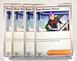 Pokemon TCG SV10 Destined Rivals Team Rocket's Petrel 176/182 Uncommon x4 - Image 1