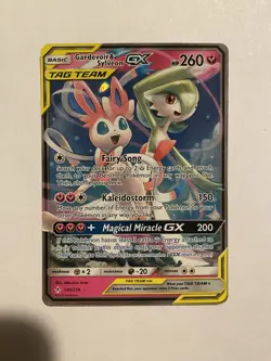 Pokemon Card - Gardevoir & Sylveon GX 130/214 Sm-Unbroken Bonds Tag Team Holo - Image 1
