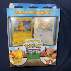 Pokemon Let's Play Pokemon TCG Box of 2 Decks - Pikachu and Eevee 820650807824 - Image 1