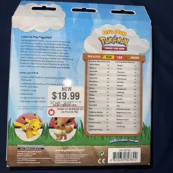Pokemon Let's Play Pokemon TCG Box of 2 Decks - Pikachu and Eevee 820650807824 - Image 2