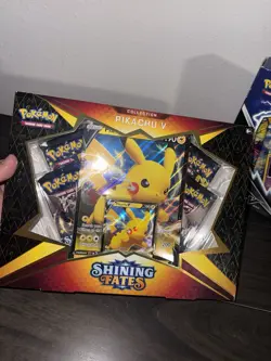Pokemon Pikachu TCG Shining Fates Collection And Pikachu V Box - Image 2