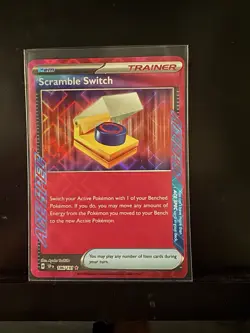 POKEMON - SCRAMBLE SWITCH 186/191 ACE SPEC RARE SCARLET & VIOLET SURGING SPARKS - Image 1
