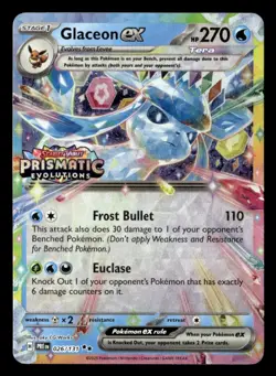 Glaceon ex - (Prismatic Evolutions Stamp) Promo Holo 026/131 NM Pokemon TCG - Image 1