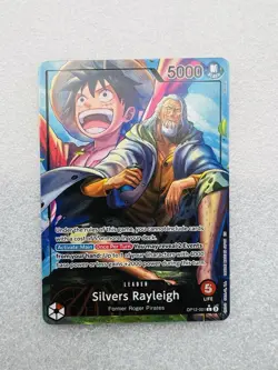 Bandai One Piece CCG Silvers Rayleigh OP12-001 Legacy Alt Art Leader Foil - Image 1
