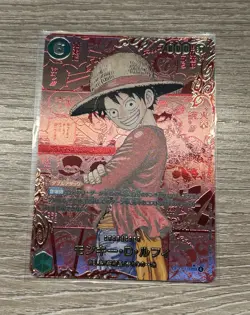 One Piece Card Luffy Red Manga Alt Art OP13-118 Carrying On His Will JPN - Image 1