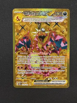Pokemon TCG Charizard ex 228/197 SV03: Obsidian Flames Gold Secret Hyper Rare NM - Image 1