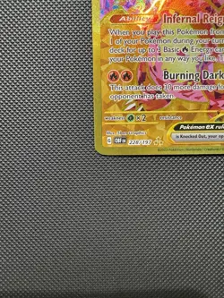 Pokemon TCG Charizard ex 228/197 SV03: Obsidian Flames Gold Secret Hyper Rare NM - Image 5