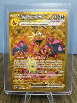 Charizard EX - 228/197 - Full Art Gold -NM/M Obsidian Flames Pokemon TCG - Image 1
