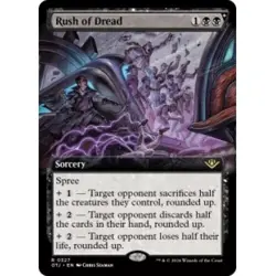 FOIL Rush of Dread (Extended Art) - Outlaws of Thunder Junction (OTJ) - Image 1