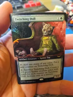 MTG - Duskmourn: House of Horror - Twitching Doll - Extended Art - NM - Foil - Image 1