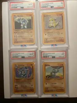 1999 Pokemon Trainer Deck A Lot-Machamp, Machoke, Sandshrew and Machop. - Image 1