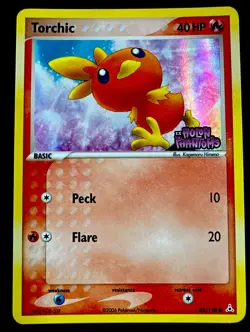 Torchic 83/110 NM Reverse Holo Common Stamped Pokemon EX Holon Phantoms - Image 1